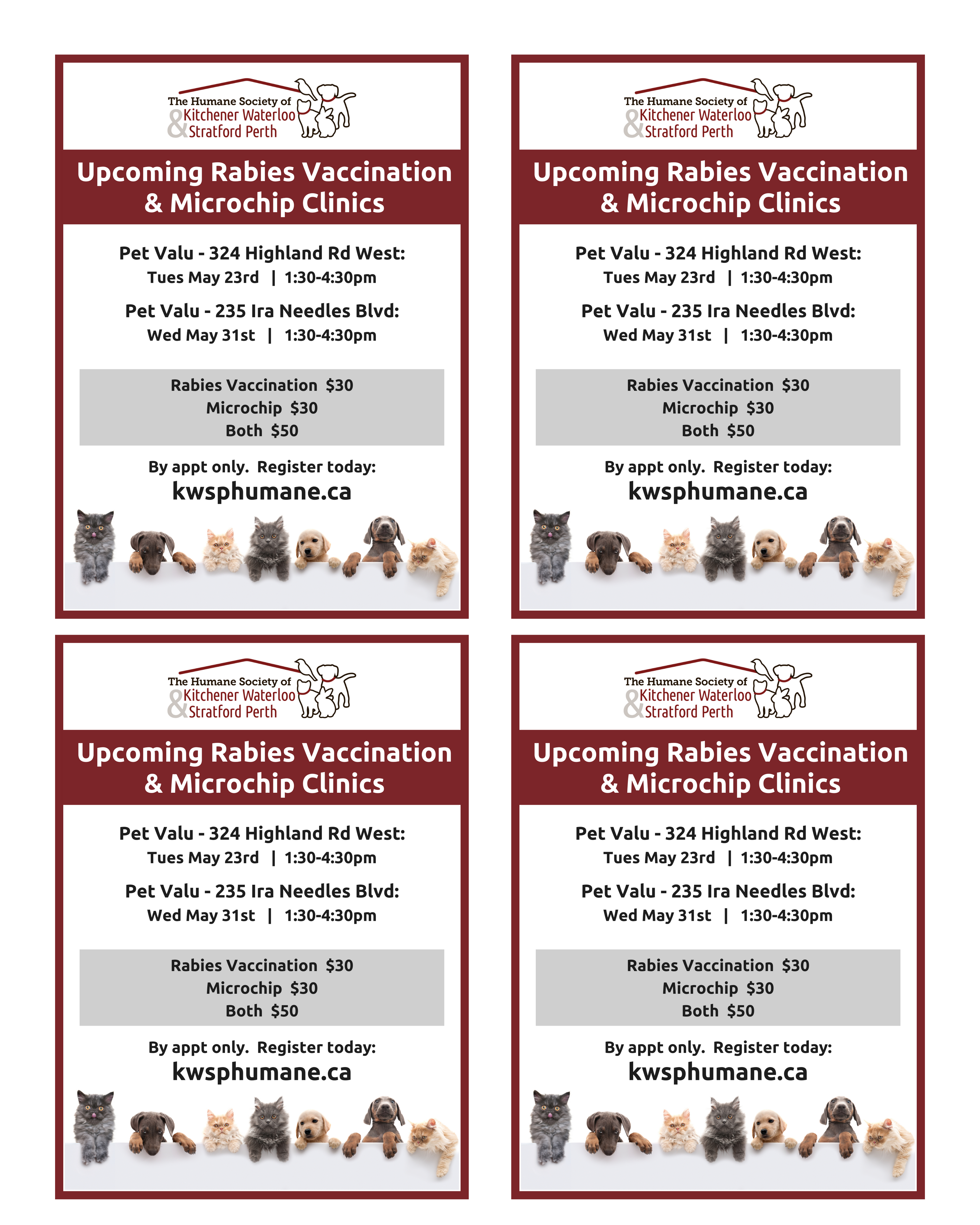 Rabies Vaccine Clinics Ontario Association Of Veterinary Technicians   WAT 05 23 23 05 31 23 