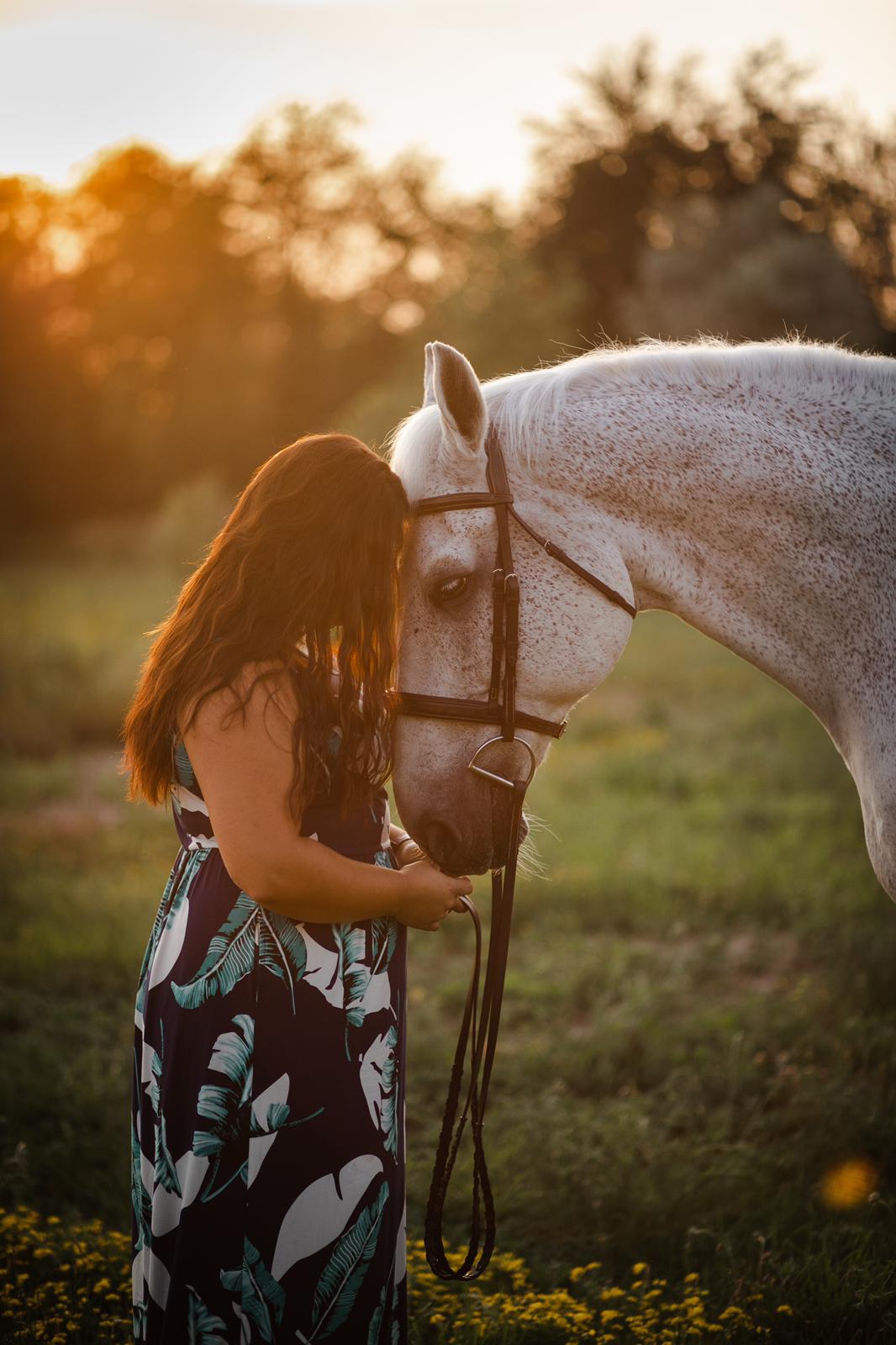 An RVT and her horse